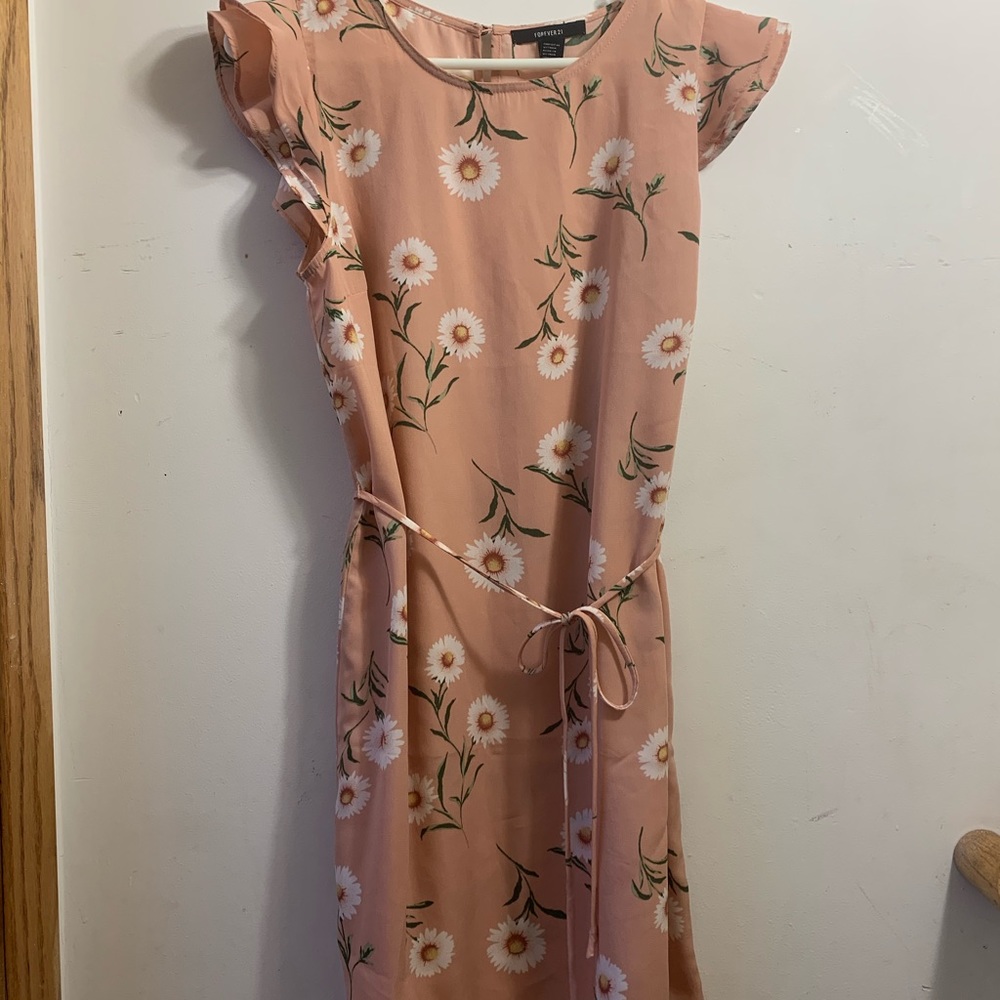 Forever21 Pink Flower Dress